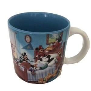 DISNEY VINTAGE MICKEY MOUSE JAPAN Through the Years Coffee Cup Mug 12oz EUC